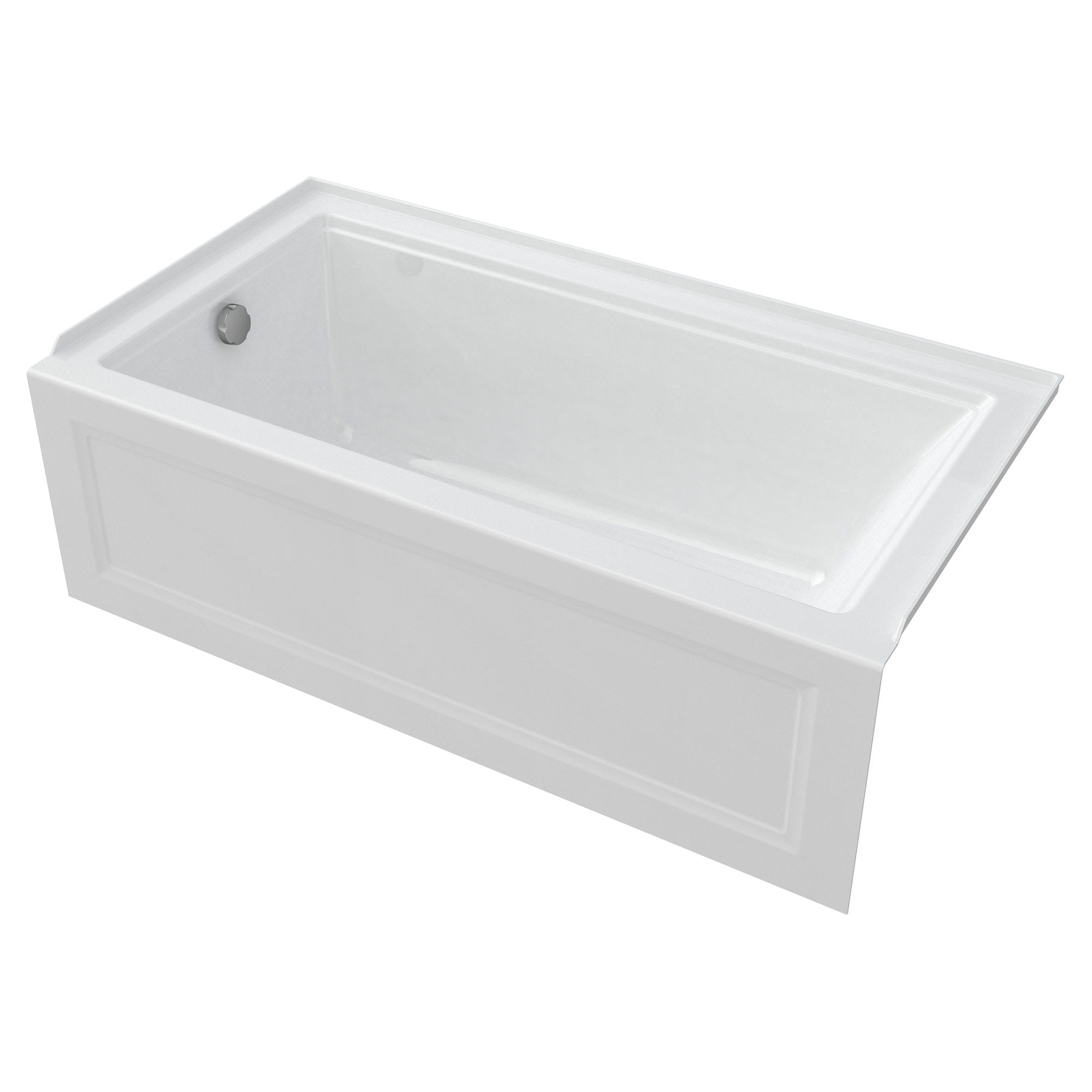 Town Square S 60 x 32 Inch Integral Apron Bathtub With Left Hand Outlet WHITE